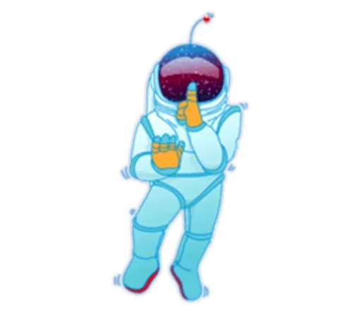 Telegram stiker «День Космонавтики | design» 🤫