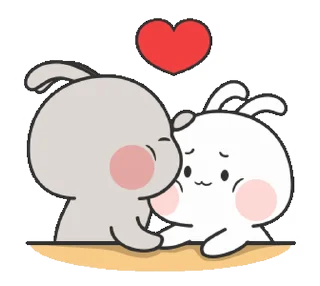 Couple Rabbit sticker ❤