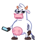 Эмодзи Cow 🤳
