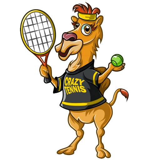 Telegram Sticker «Безумный Теннис» 👍