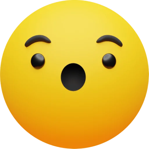 Telegram stiker «Craftwork Emoji» 😯