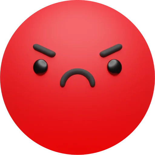 Telegram stiker «Craftwork Emoji» 😡