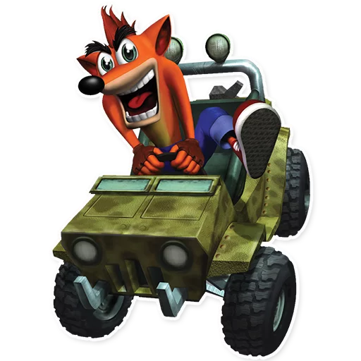 Crash Bandicoot stiker 🚗