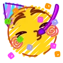Эмодзи Crayons Emoji 🤩