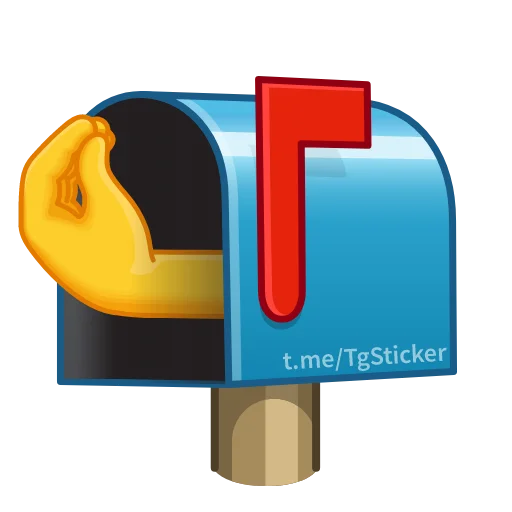 Telegram stiker «Crazy Emoji» 📬
