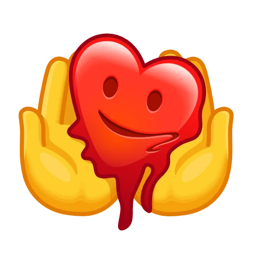 Стікер Telegram «Crazy Emoji» ❤️