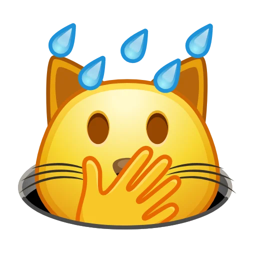 Стікер Telegram «Crazy Emoji» 😼