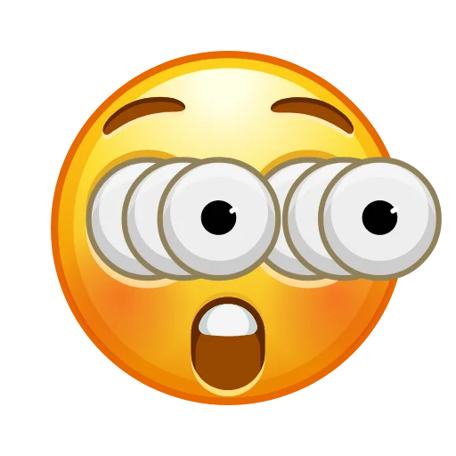 Telegram stiker «Crazy Emoji» 😳