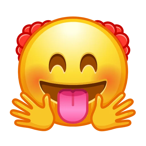 Telegram stiker «Crazy Emoji» 😛