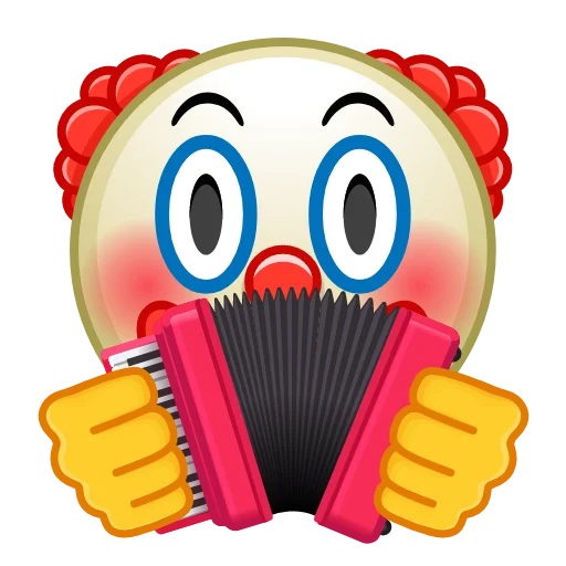 Стікер Telegram «Crazy Emoji» 🪗