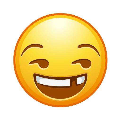 Стікер Telegram «Crazy Emoji» 😏