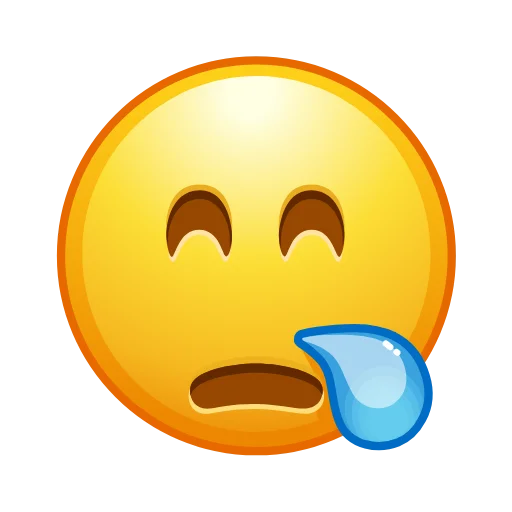 Стікер Telegram «Crazy Emoji» 😪