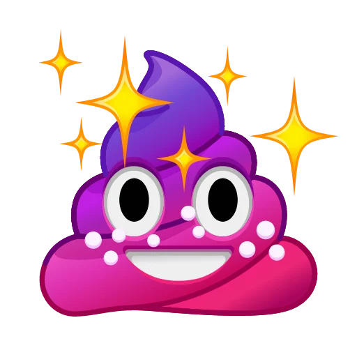 Стікер Telegram «Crazy Emoji» 💩