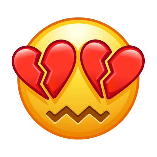 Стікер Crazy Emoji 💔