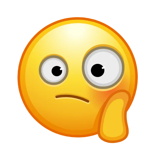 Telegram stiker «Crazy Emoji» 🤔