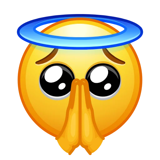 Стікер Telegram «Crazy Emoji» 🙏