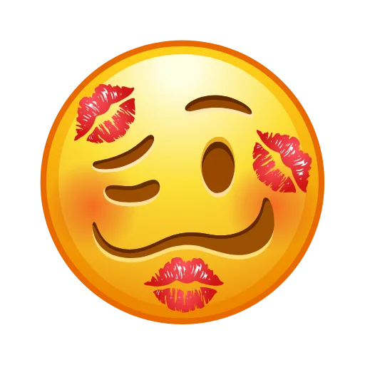 Telegram stiker «Crazy Emoji» 💋