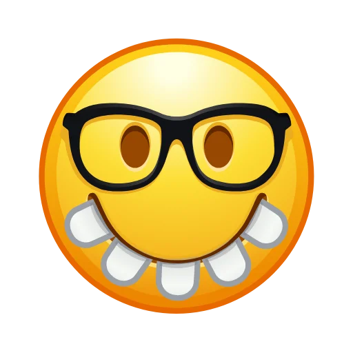 Стікер Crazy Emoji 🤓