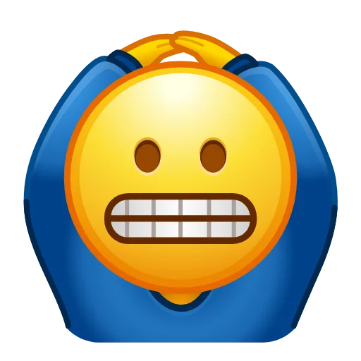 Crazy Emoji stiker 😬