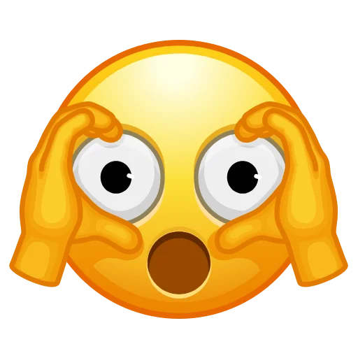 Telegram Sticker «Crazy Emoji» 😳