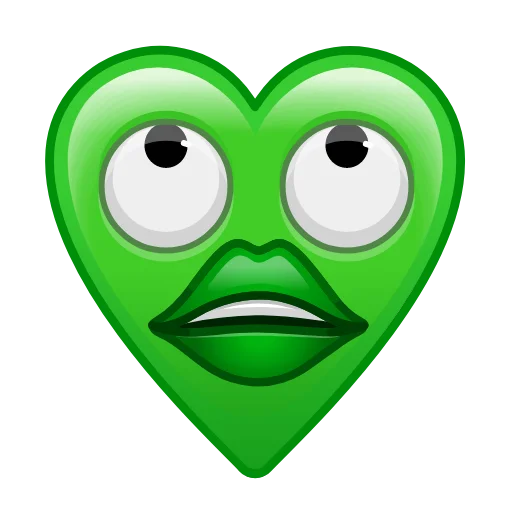 Стікер Telegram «Crazy Emoji» 💚