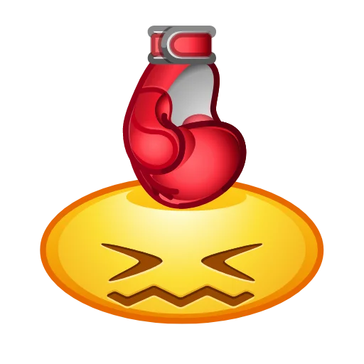 Crazy Emoji stiker 😣