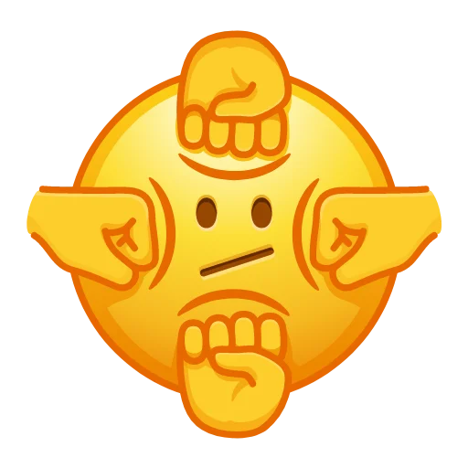 Telegram stiker «Crazy Emoji» 🫤