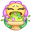 Crazy Flower emoji 🤢