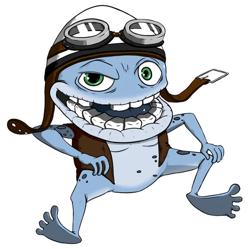 Telegram Sticker «Crazy Frog» 😏