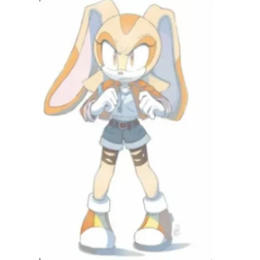 Cream bunny Telegram stickers