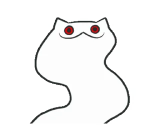 Емодзі 🎥Creepy Cat Animated 🌀