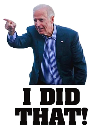 Стикер Creepy Joe Biden 👈