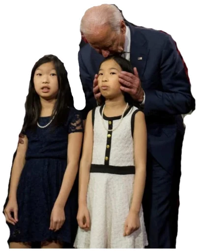 Creepy Joe Biden sticker 👨‍👧‍👧