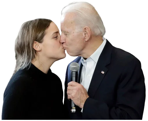 Telegram Sticker «Creepy Joe Biden» 💋