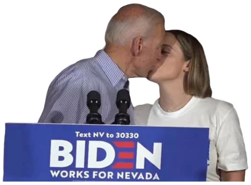 Creepy Joe Biden sticker 💋