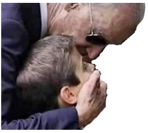 Telegram Sticker «Creepy Joe Biden» 😠