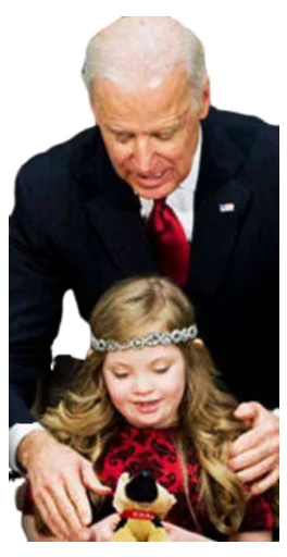 Telegram Sticker «Creepy Joe Biden» ♿