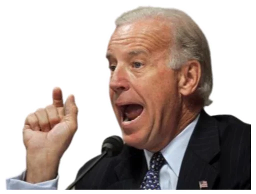 Эмодзи Creepy Joe Biden 😋