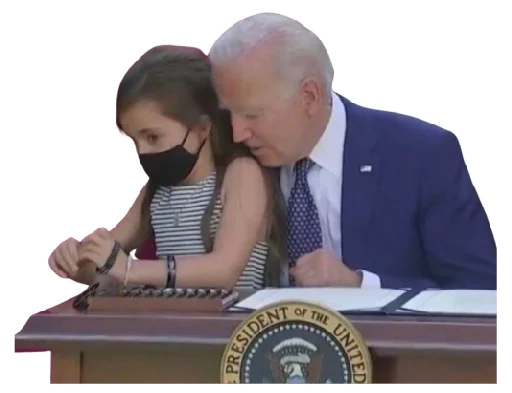 Стикер Telegram «Creepy Joe Biden» 👀
