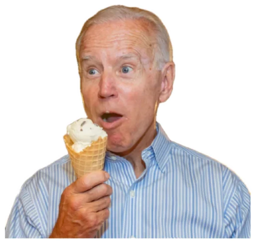 Creepy Joe Biden sticker 🍦