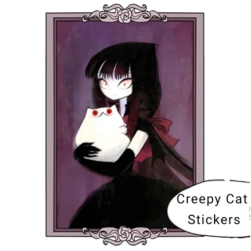 Стікер Creepy Cat 🎨