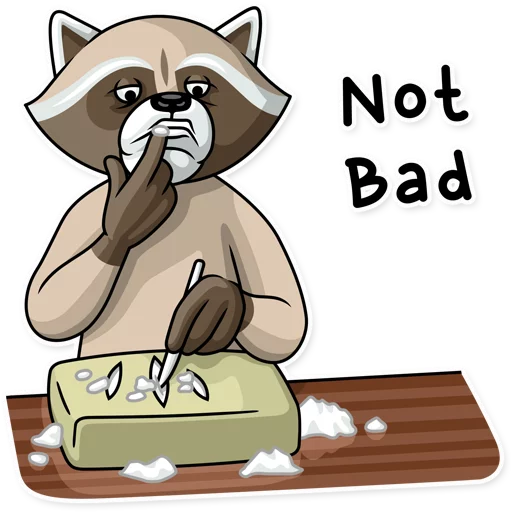 Telegram stiker «Criminal Raccoon» 👍