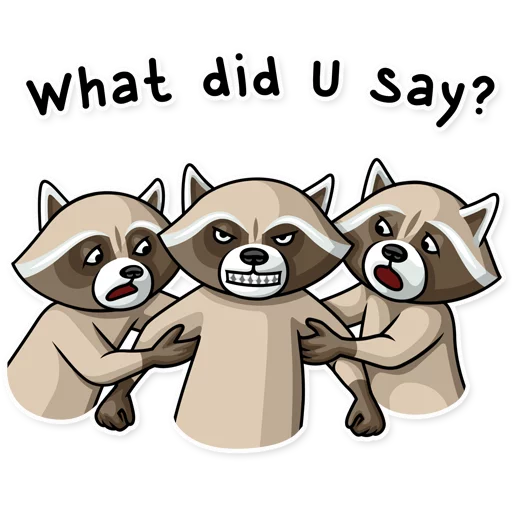 Telegram Sticker «Criminal Raccoon» 👊