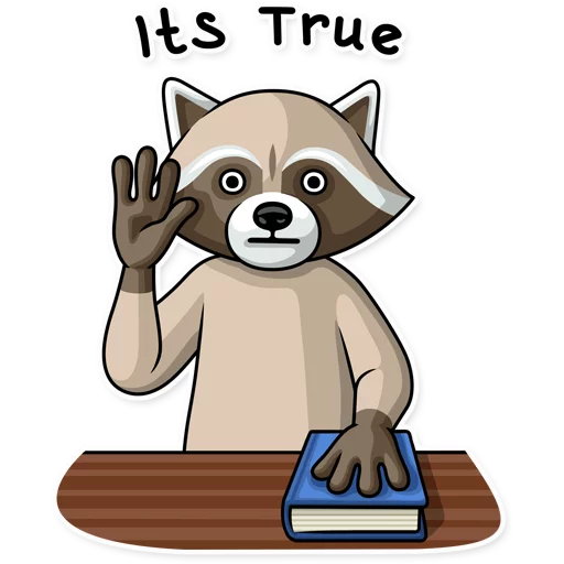 Стикер Telegram «Criminal Raccoon» 👆