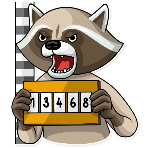 Стікер Criminal Raccoon 👹