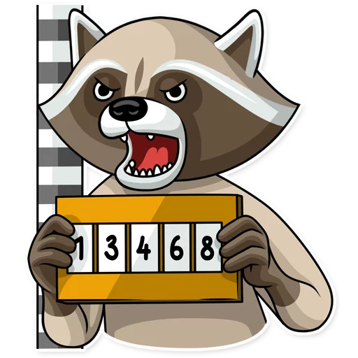 Criminal Raccoon emoji 👹