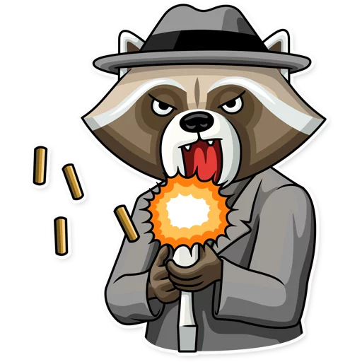 Criminal Raccoon emoji 😡