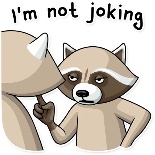 Telegram Sticker «Criminal Raccoon» 😡