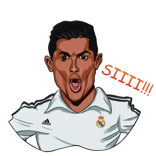 Стікер Telegram «Cristiano Ronaldo» 🤴