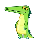 Crocodile Guy emoji 🙃